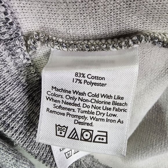 Mens Heather Gray Eddie Bauer Sweatshirt 1/4 Zip Long Sleeve Mock Neck L - Picture 5 of 9